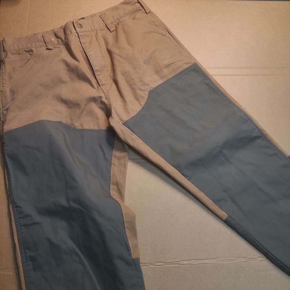 Browning Upland Hunting Pants Mens 36x32 Tan Olive Green Canvas Field Pants NWOT